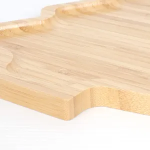 Bandeja de servicio de madera de Navidad portátil con asas para picnics de vacaciones y fiestas accesible a un precio razonable - Product Image 6