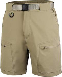 Novedad de verano, pantalones casuales sueltos simples, pantalones cortos de mezclilla de algodón puro para hombres, pantalones cortos Cargo de senderismo, estiramiento rápido - Product Image 1