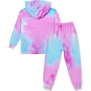 Cómodo conjunto de Sudadera con capucha Tie-Dye-Unisex, ideal para ropa de calle - Product Image 2