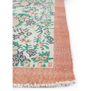 พรมขนสัตว์ถักมือลายดอกไม้สีแดงส้ม รุ่น Pae-3284 ขนาดใหญ่ สไตล์วินเทจ สำหรับห้องนั่งเล่น ห้องโถง ห้องนอนวัยรุ่น รูปทรงสี่เหลี่ยมผืนผ้า - Product Image 4