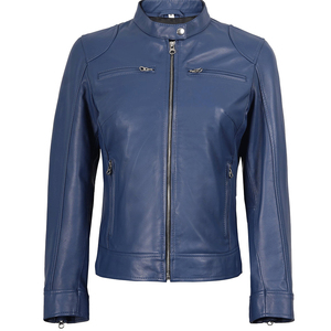 Breathable Outdoor Wear Heavyweight Best Quality <b>Long</b> Sleeve Front Zipper Regular Wear Side Pockets <b>Leather</b> <b>Jacket</b> For Women's - Product Image 1