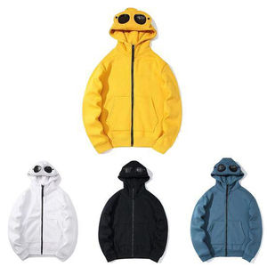 Sudaderas con Capucha Extra Grandes de Alta Calidad, Color Sólido, Cierre de Cremallera, 100% Algodón, Diseño Personalizado con Cremallera Reflectante para Invierno - Product Image 6