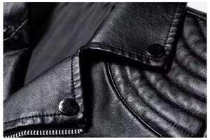 Veste pour homme en cuir de mouton véritable, nouveau style tendance avec fermeture éclair, veste en cuir pour homme, logo et design personnalisés, OEM - Product Image 3