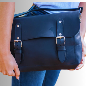 Handmade Custom Luxury Women's Real Leather <b>Satchel</b> <b>Bag</b> Full Grain Cowhide Crossbody Shoulder <b>Bag</b> Vintage Design - Product Image 6