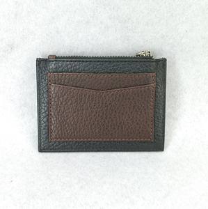Porte-cartes mini en cuir véritable avec porte-clés, blocage RFID, portefeuille en cuir de vache, vente en ligne, prix direct d'usine - Product Image 3