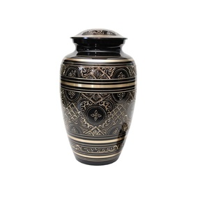 Urne de crémation en laiton violet violet Fournisseurs d'urnes de souvenir en métal de conception moderne Urnes de cendres de qualité supérieure - Product Image 6
