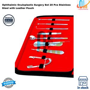 ชุดเครื่องมือผ่าตัดตาและศัลยกรรมตกแต่งตา 20 ชิ้น ได้รับการรับรองมาตรฐาน CE ISO ผลิตจากเหล็กกล้าไร้สนิมเกรดทางการแพทย์คุณภาพสูง แข็งแรง ทนทาน ใช้ซ้ำได้ - Product Image 5