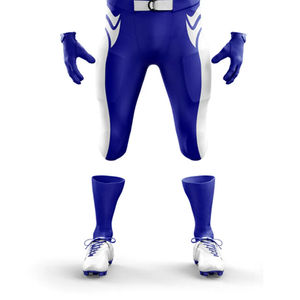 Pantalones Cortos de Fútbol Americano Exclusivos, Diseño Personalizado, Impresos, Ligeros, Absorbentes de Humedad, Antibacterianos, Protección UV, para Equipo - Product Image 3