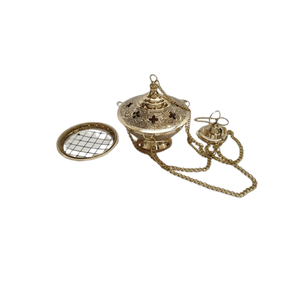 Brûleur d'encens Bakhoor en acier inoxydable et bois à brûler Loban Dhoop pour parfum d'intérieur Bakhoor encens - Product Image 3