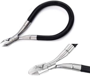 Pinzas para cutículas de acero Manual de alta calidad, empuñadura de goma, superventas, cortaúñas para dedos de los pies, logotipo láser encarnado, arte de uñas - Product Image 1