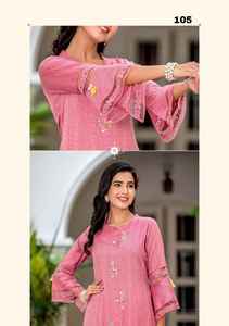 Pantalon Kurti de travail en viscose riche Liva au design moderne le plus tendance avec le fournisseur Dupatta de Surat India - Product Image 5