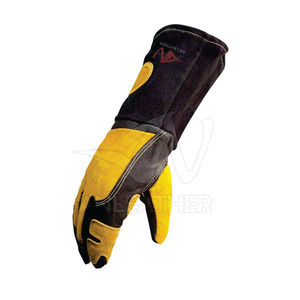 Gants de soudage en cuir XL avec revêtement en latex anti-impact et anti-coupure Protection de travail résistante aux produits chimiques à usage général - Product Image 2