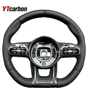Volant en daim personnalisé YTcarbon importé d'Italie pour les classes C et E W204 X204 W205 CLA X118 C238 X253 GLC <span class=keywords><strong>63</strong></span> C63 E63 <span class=keywords><strong>AMG</strong></span> - Product Image 6