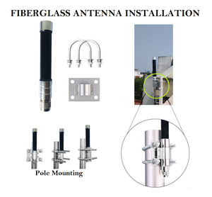 ETEILY Antenne en fibre de verre LoRa 6dBi durable et résistante de 865MHz avec connecteur droit mâle N pour les applications extérieures - Product Image 2