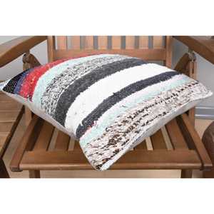 Multicolor Wool Kilim <b>18x18</b> Inch Decorative Cushion Woven Vintage Leaves Print Pattern Portable for Bedding Sofa Christmas Use - Product Image 4