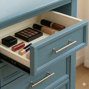 Poignée de meuble de bar moderne en alliage de zinc, finition brossée, écologique, pour cuisine, salle de bain, chambre, armoire, salon, salle à manger, commode - Product Image 4