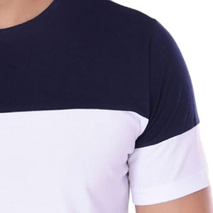 Camiseta de manga corta personalizada para hombre Última llegada Buena calidad Slim Fit 100% Algodón Patrón sólido - Product Image 4