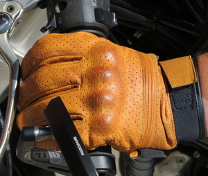 Guantes de carreras deportivas de verano antideslizantes transpirables perforados de cuero PU Auto motocicleta esquí protección al aire libre - Product Image 3