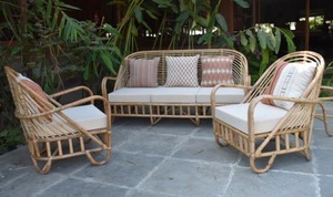 Meubles en osier de canne de qualité supérieure canapé à l'extérieur salon de patio ensembles de canapés de meubles de canne de jardin - Product Image 6