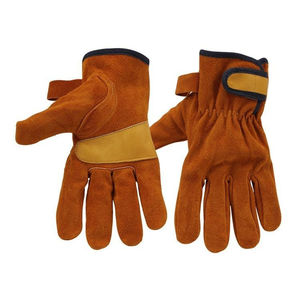Guantes de Protección Laboral de Invierno, Calibre 7, de Poliéster y Algodón con PVC Impreso por Ambos Lados, Resistentes, con Impresión en las Puntas de los Dedos para Uso Diario - Product Image 1