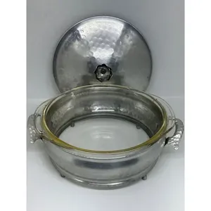 Plat à gratin en acier inoxydable avec couvercle |   Durable et antiadhésif pour la famille et les réceptions, utilisation à domicile et au restaurant - Product Image 4