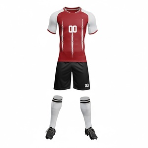 Camiseta de Fútbol Personalizada de Alta Calidad, Uniforme de Equipo con Estampado Digital, 100% Poliéster de Secado Rápido, Cuello en V - Product Image 3