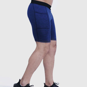 Pantalones cortos de compresión para hombre, deportivos, de alta calidad, servicio OEM, venta al por mayor, pantalones cortos de compresión transpirables, logotipo personalizado - Product Image 3