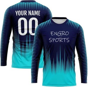 Manufacturer Engro Sportswear Uniforms Industry Custom Sublimation Print Short Sleeve Soccer Jerseys <b>Shooting</b> Shirt - Product Image 3