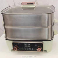 Nouvelle Cuisinière Électrique Multifonction à Vapeur à Chauffage Rapide en Acier Inoxydable pour Cuisson de Fruits de Mer, Légumes, Hotpot et Cuiseur Vapeur Alimentaire