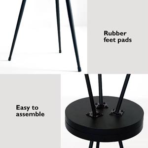 Elegante Mesa Redonda de madera, pieza lateral ideal para salas de estar y dormitorios - Product Image 5