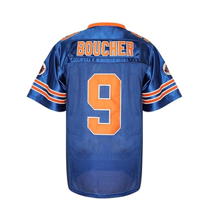 Ropa deportiva de manga corta de alta calidad, camiseta transpirable de fútbol americano y rugby, camiseta de fútbol cosida de malla de equipo universitario - Product Image 2