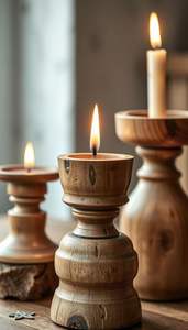 Portavelas de usuario, portavelas de madera para decoración del hogar, portavelas superventas de Antique Creations - Product Image 4