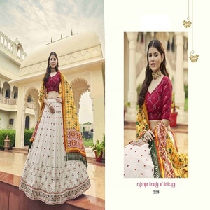 ใหม่พิเศษปักกึ่งเย็บเจ้าสาว Lehenga Choli สําหรับงานแต่งงานและโอกาสพิเศษจาก Idnia - Product Image 5