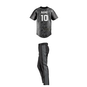 Custom Printed Baseball Team Uniform Set Jersey Pants Polyester Breathable Mesh Designed for Sports Clubs Leagues Competitive - Product Image 6