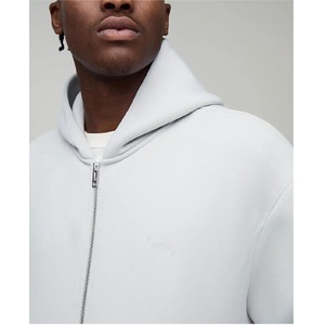 เสื้อฮู้ดซิปขนแกะคอตตอน450GSM สำหรับผู้ชายโลโก้พิมพ์ลาย DTF ดีไซน์โอเวอร์ไซส์สำหรับฤดูหนาว - Product Image 2