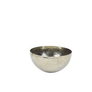 Wholesale Hand Hammered Nickel Plated Aluminium Chocolate Bowl Modern Decorative Metal <b>Sweets</b> Serving Bowl For Hotel Supply - Product Image 1