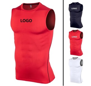 Camiseta sin mangas de gimnasio de poliéster personalizable para hombre, chaleco sin mangas con ajuste muscular, logotipo personalizado para entrenamiento Fitness Casual - Product Image 6