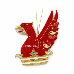 Thiết Kế Cao Cấp Handmade Tùy Chỉnh Thêu Chim Hình Dạng Màu Sắc Tự Nhiên Đồ Trang Trí Cho Giáng Sinh Trang Trí Cho Người Mua