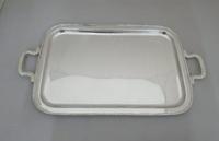 Plateau de service en acier inoxydable personnalisé, design unique, carré, élégant, durable, multifonctionnel, respectueux de l'environnement, finition argentée polie