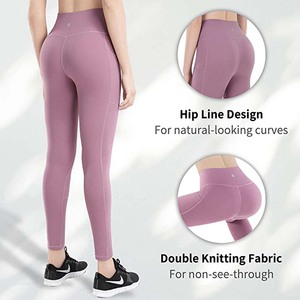 High Quality <b>Seamless</b> <b>Leggings</b> for Women No Front Line High Waist Athletic Yoga Pants for Summer - Product Image 5