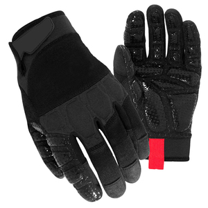 Gants anti-vibration en cuir durable absorbant les gants de construction de mécanicien à fort impact Champ de pétrole en nitrile antichoc électrique - Product Image 1