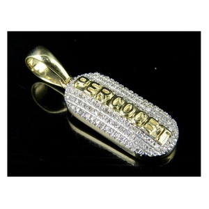 Amplia gama de joyería de moda de lujo de alta calidad 1 TCW 925 Plata VS Unisex píldora de medicina personalizada tableta colgante de diamante Natural - Product Image 1