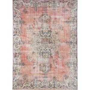 Tapis en laine noué à la main de grande taille, motif médaillon rouge et orange, pour la maison et le salon, tapis rectangulaire pour couloir - Pae-2035 - Product Image 1