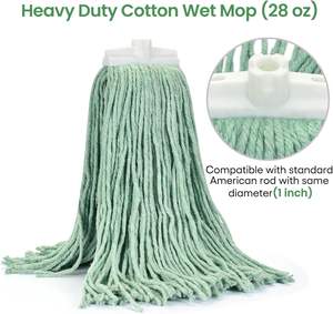 New Style High Quality Eco-friendly Durable Wood Multi-functional Cotton Thread Heavy Duty Cleaning Mop Self-Wringer Stainless - Product Image 4