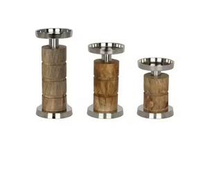 Présentoir de bougies en métal moderne, pièce maîtresse artisanale artistique pour décor de table de salon et de chambre à coucher - Product Image 6