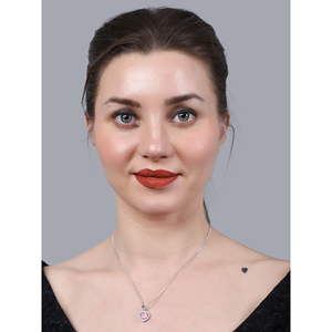 Collar de Cadena con Diamantes y Perlas en Forma de Corazón Rosa, Estilo Religioso Moderno para Boda, Compromiso, Fiesta o Regalo de Aniversario - Product Image 2