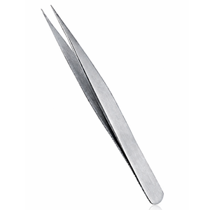 Pince à épiler à pointe ultra fine 0,15 mm, précision en acier inoxydable, pince droite professionnelle pour l'extension des cils - Product Image 1