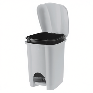 Poubelle de cuisine à pédale Carolina Grey, capacité 6L, modèle 810153610D - Product Image 2