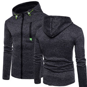 Vestes d'hiver à fermeture éclair plus épaisses pour hommes laine d'agneau sweats à capuche zippés confortables hauts à capuche décontractés sweats à manches longues - Product Image 3