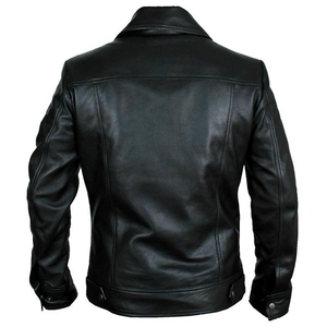 Fabricante OEM ODM, Chaqueta de Invierno de Cuero PU, Estilo Urbano Vintage, Corte Ajustado, Cuello Alto, Transpirable, Impermeable y Resistente al Viento - Product Image 4
